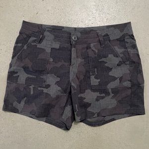 Grey Camo Prana Hiking Shorts